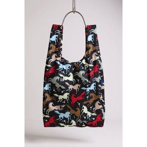 Baggu Standard Reusable Tote Bag – Horse Cut-Outs Print, Eco-Friendly Nylon, NWT